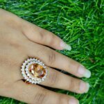 Imperial Violet Crystal Statement Ring - Image 4