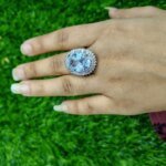Imperial Violet Crystal Statement Ring - Image 7