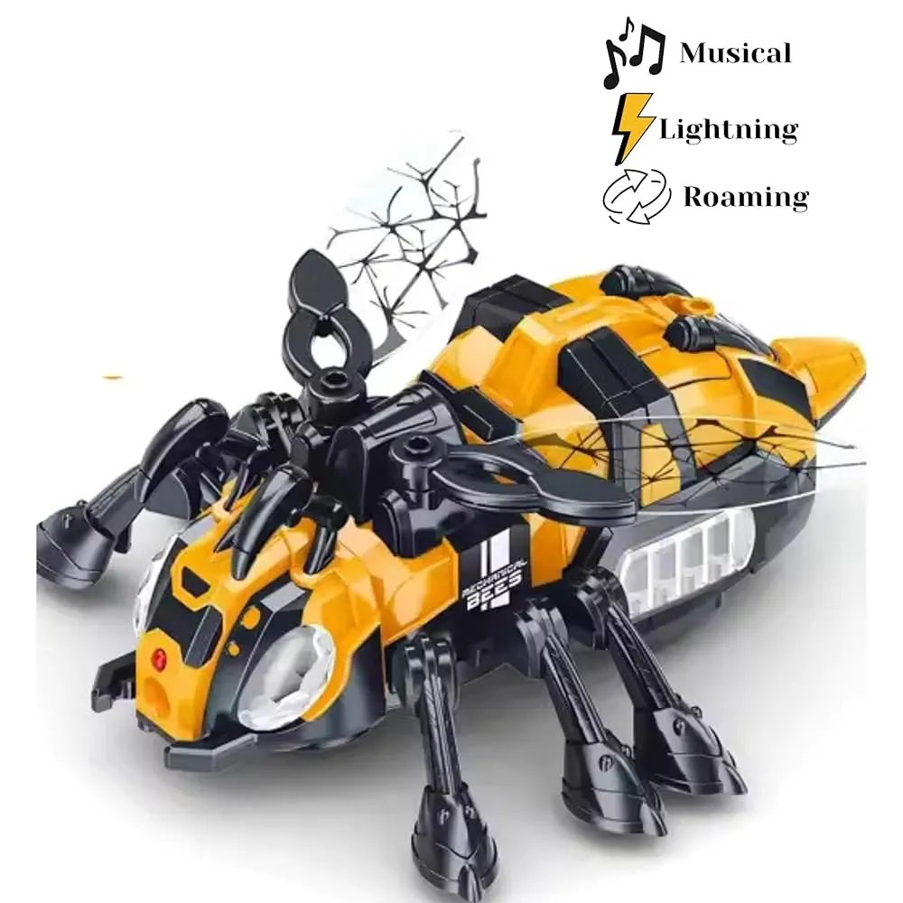 Interactive-Crawling-Bee-Toy-with-Lights-Music Interactive Crawling Bee Toy with Lights & Music - Image 1