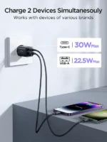 JOYROOM JR-TCF08 Speed Series PD 30W Dual-Port (A+C) Charger - Image 4
