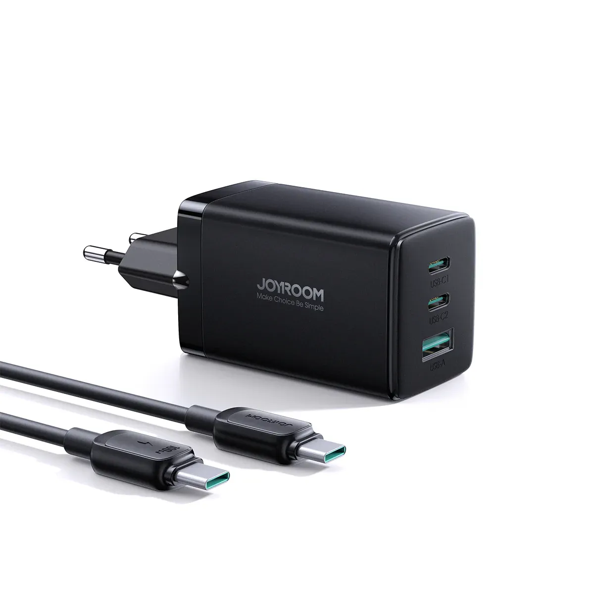 JOYROOM-JR-TCG01-GaN-Ultra-65W-2C1A-Fast-Charger JOYROOM JR-TCG01 GaN Ultra 65W 2C1A Fast Charger - Image 1