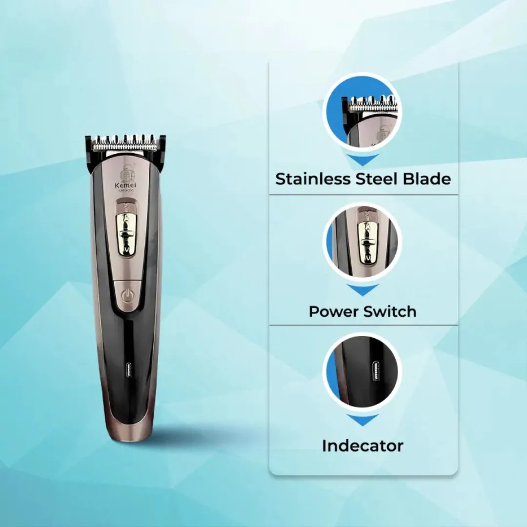 Kemei-KM-9050-Rechargeable-Hair-Trimmer Kemei KM-9050 Rechargeable Hair Trimmer - Image 1