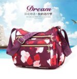 Korean sports travel shoulder bag (Light Maroon)