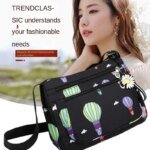 Korean sports travel shoulder bag (black) - Image 4