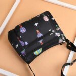 Korean sports travel shoulder bag (black) - Image 6