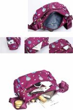 Korean sports travel shoulder bag (purple) - Image 4