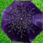 Ladies Fashionable And Elegant Anti Uv Sunshade Print Border Lace Umbrella