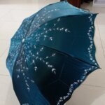 Ladies Fashionable And Elegant Anti Uv Sunshade Print Border Lace Umbrella - Image 12