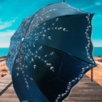 Ladies Fashionable And Elegant Anti Uv Sunshade Print Border Lace Umbrella - Image 8