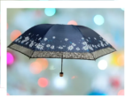 Ladies Fashionable and Elegant Anti UV Sunshade Print Border Lace Umbrella - Image 8