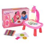 Little Hands Drawing Projector Table for Kids, Trace and Draw Projector Toy with Light