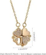 Love Heart Magnetic Pendant Chain Necklace - Image 2