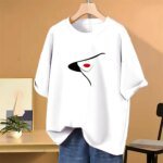 Lovely Drop shoulder T-shirt for Women - Image 2