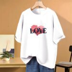 Lovely Drop shoulder T-shirt for Women - Image 2