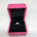 Luminous Embrace  Brilliant Center Stone with Twisted Band Womens Ring - Image 4