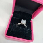 Luminous Embrace  Brilliant Center Stone with Twisted Band Womens Ring - Image 5