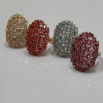Luxury Crystal Cluster Cocktail Ring - Image 2