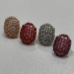 Luxury Crystal Cluster Cocktail Ring - Image 3