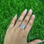 Luxury Emerald Cut Crystal Ring for Women - Image 6