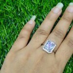Luxury Emerald Cut Crystal Ring for Women - Image 7