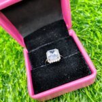 Luxury Emerald Cut Crystal Ring for Women - Image 3