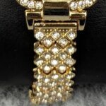 Luxury Golden Stone Studded Ladies Quartz Watch – Stylish & Elegant Design (Black Dial) - Image 5