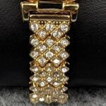Luxury Golden Stone Studded Ladies Quartz Watch – Stylish & Elegant Design (White Dial) - Image 5