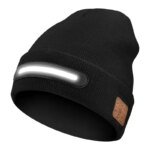 M1-BTD3 Rechargeable LED Light Beanie Hat Night Running Bluetooth-Compatible Music Headset Cap - Image 3