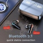 M19 Pro Earphone Bluetooth Wireless Headphones with Microphone Low Latency. - Image 4