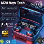 M20 Pro Earphone Bluetooth Wireless Headphones with Microphone - Image 4