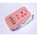 Maxline ML-604 4 USB Ports 2 Sockets Travel Multi Charger And Extension Socket With 6 Feet Cable - Image 2