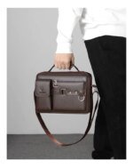 Men's Pu Leather Shoulder Bag (Chocolate) - Image 3