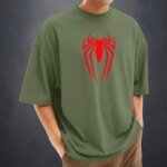 Men's Stylish Drop Shoulder (Army Green) - Image 2