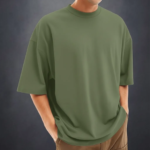 Men's Stylish Drop Shoulder (Army Green) - Image 2