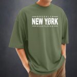 Men's Stylish Drop Shoulder (Army Green) - Image 2