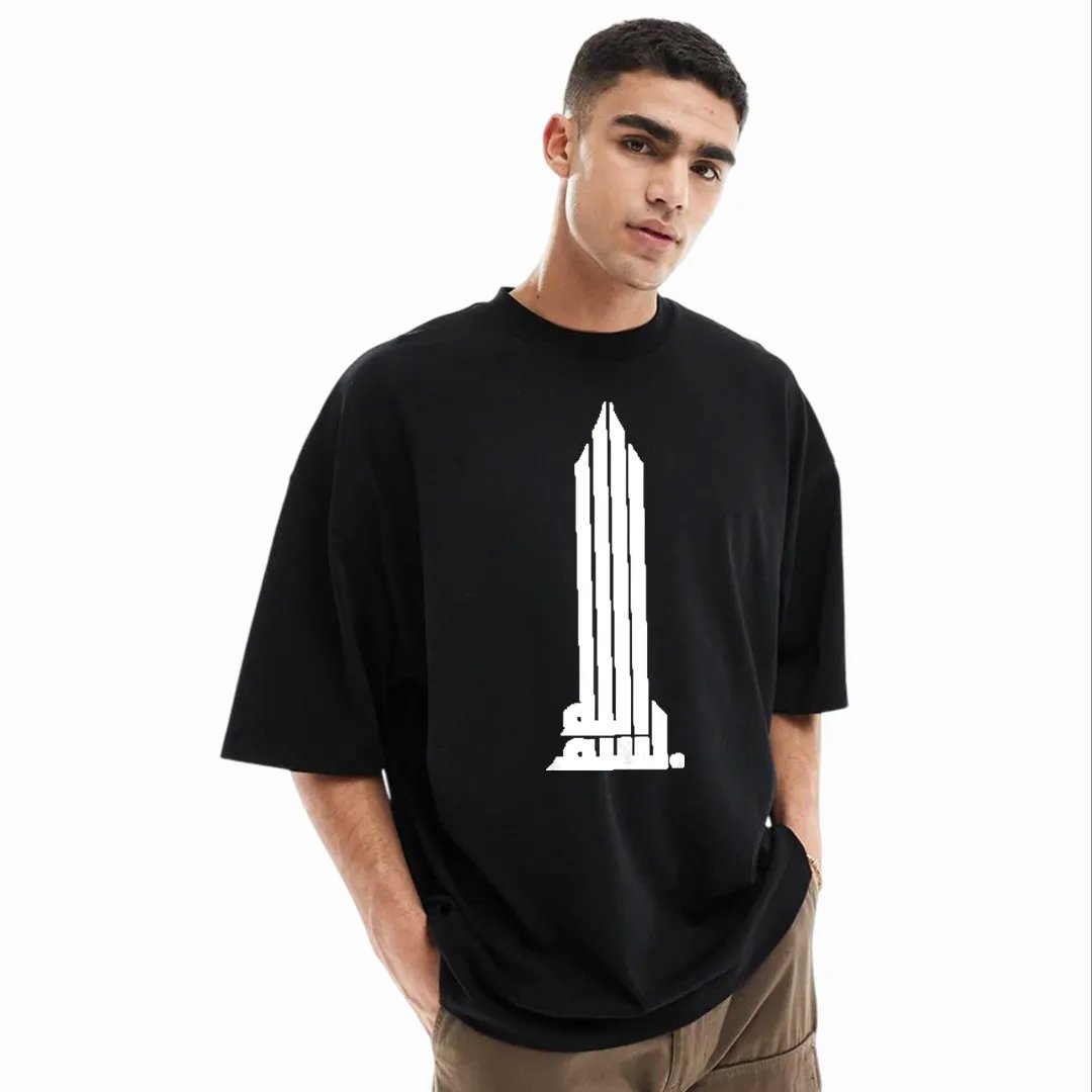 Mens-Stylish-Drop-Shoulder-Black-1 Men's Stylish Drop Shoulder (Black) - Image 1