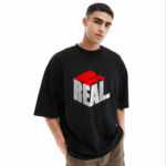 Men's Stylish Drop Shoulder (Black) - Image 2