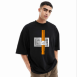 Men's Stylish Drop Shoulder (Black) - Image 2