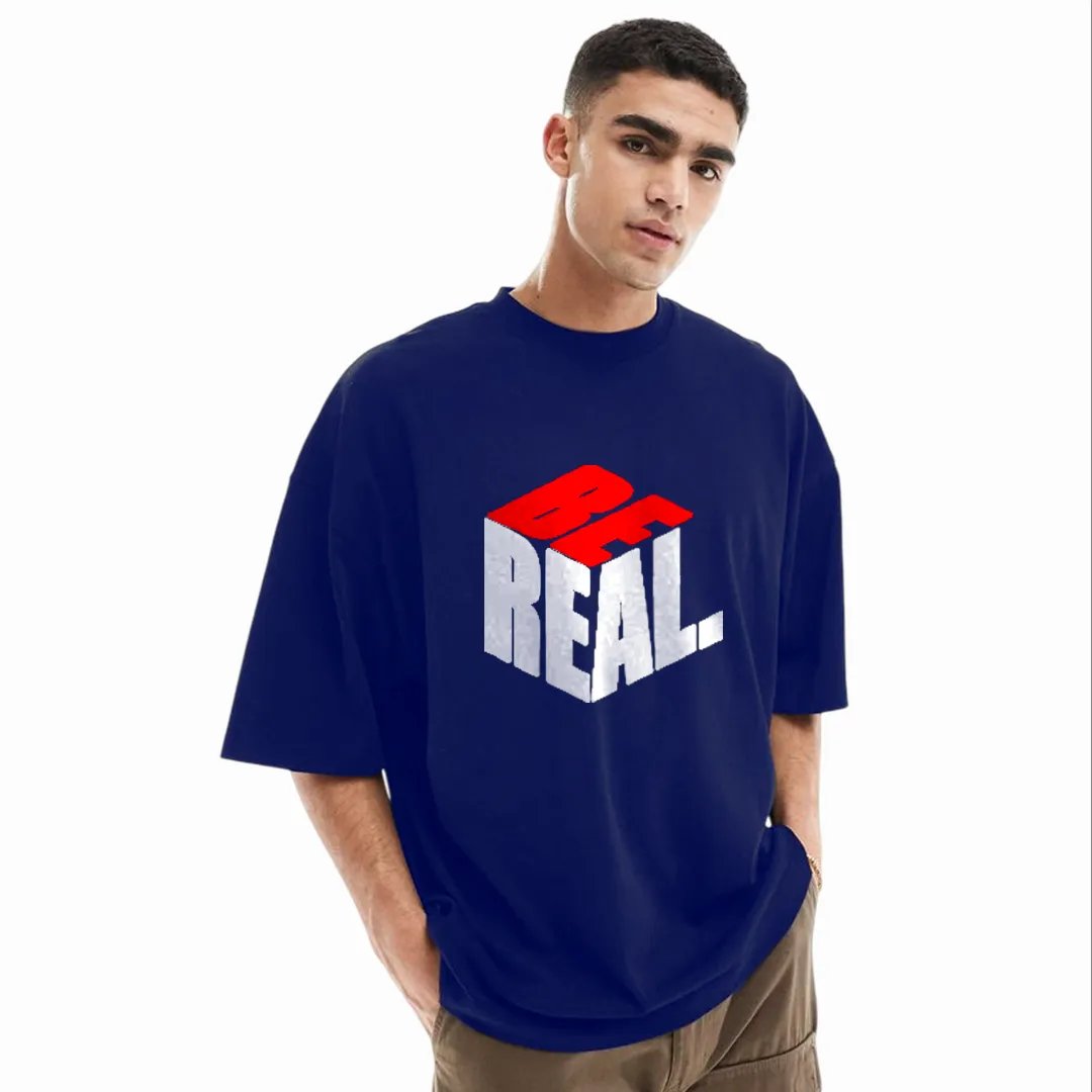 Mens-Stylish-Drop-Shoulder-Blue-4 Men's Stylish Drop Shoulder (Blue) - Image 1