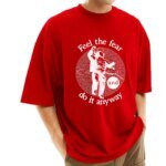 Men's Stylish Drop Shoulder (Red)