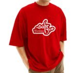 Men's Stylish Drop Shoulder (Red) - Image 2