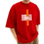 Men's Stylish Drop Shoulder (Red) - Image 2