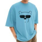 Men's Stylish Drop Shoulder (Sky)