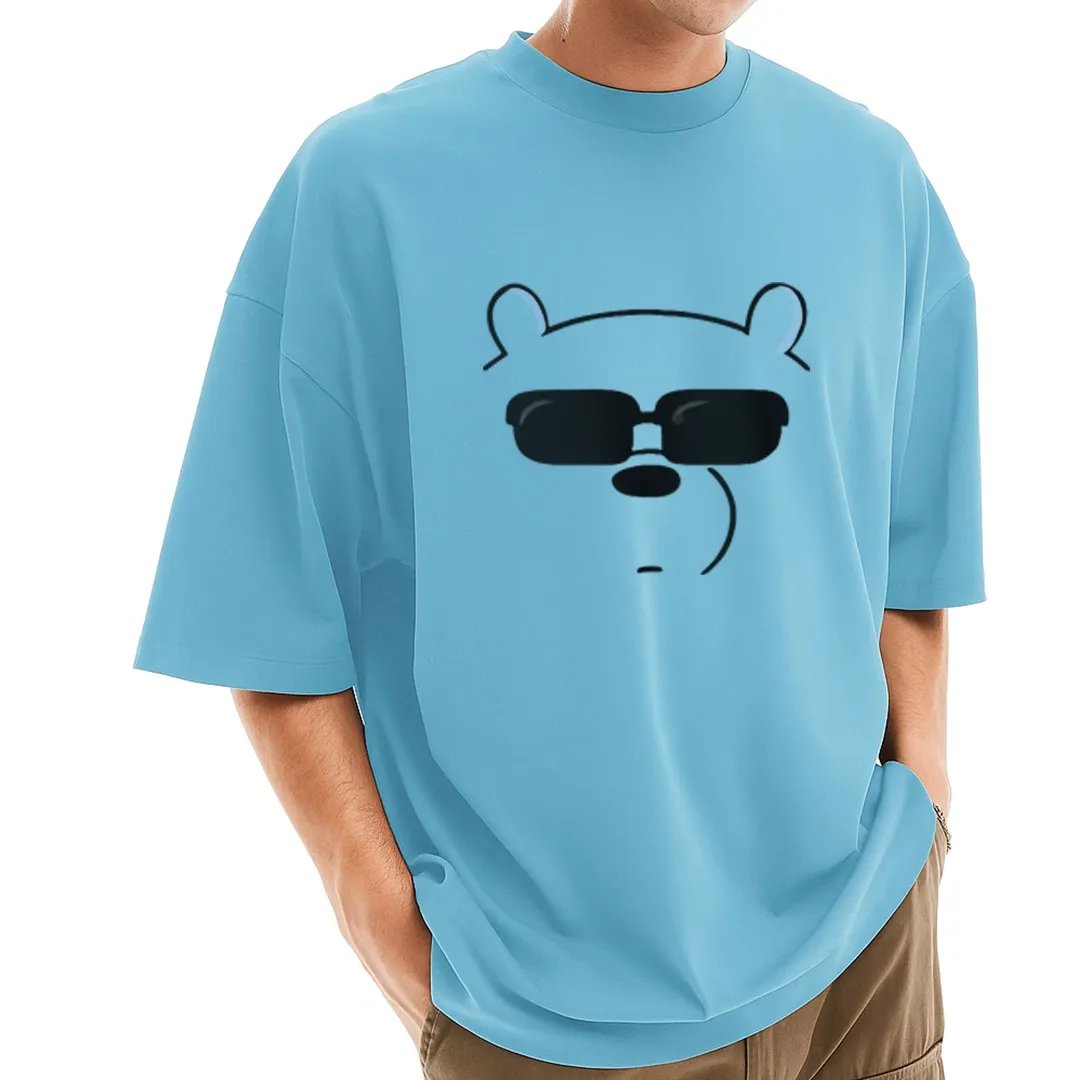 Mens-Stylish-Drop-Shoulder-Sky-2 Men's Stylish Drop Shoulder (Sky) - Image 1