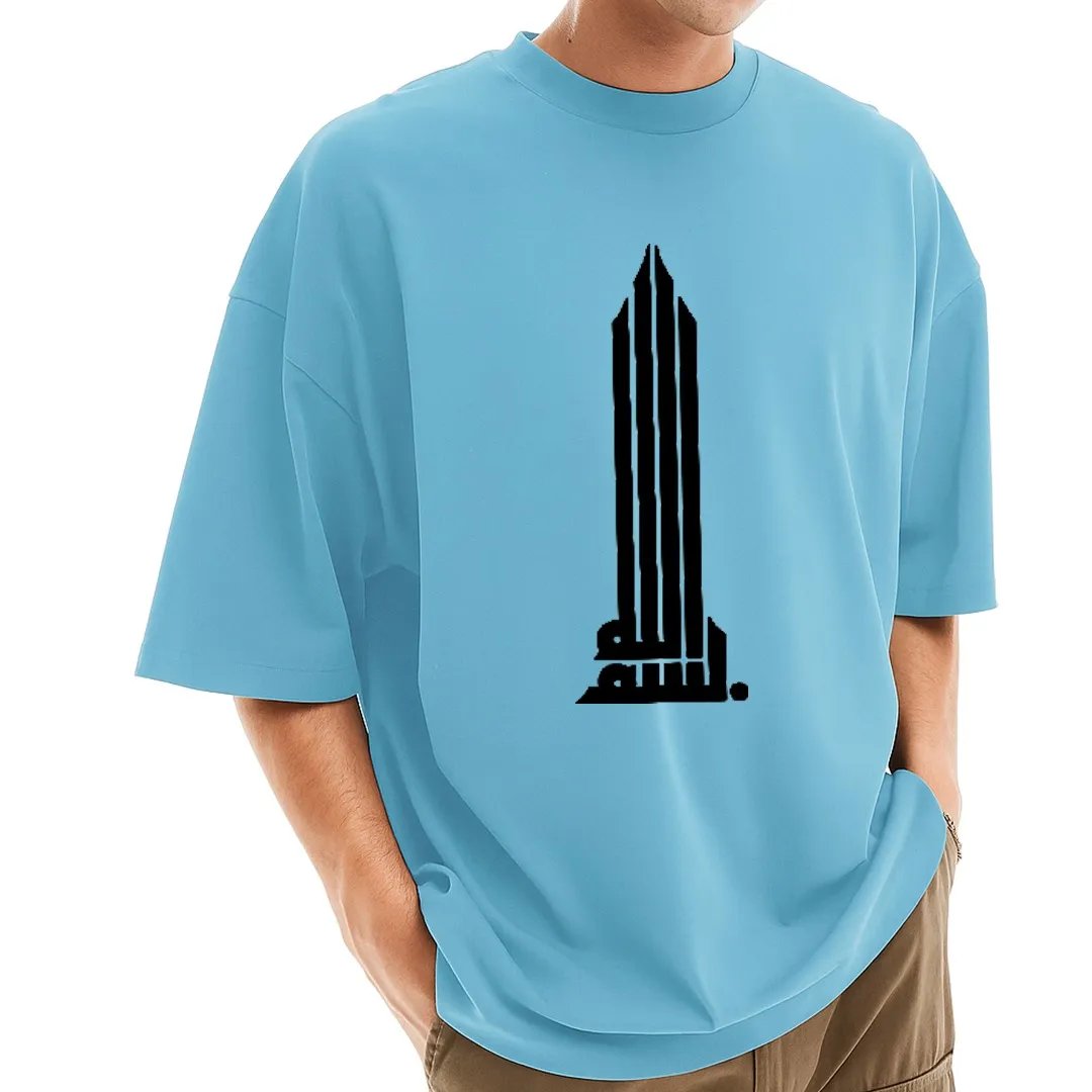 Mens-Stylish-Drop-Shoulder-Sky-6 Men's Stylish Drop Shoulder (Sky) - Image 1