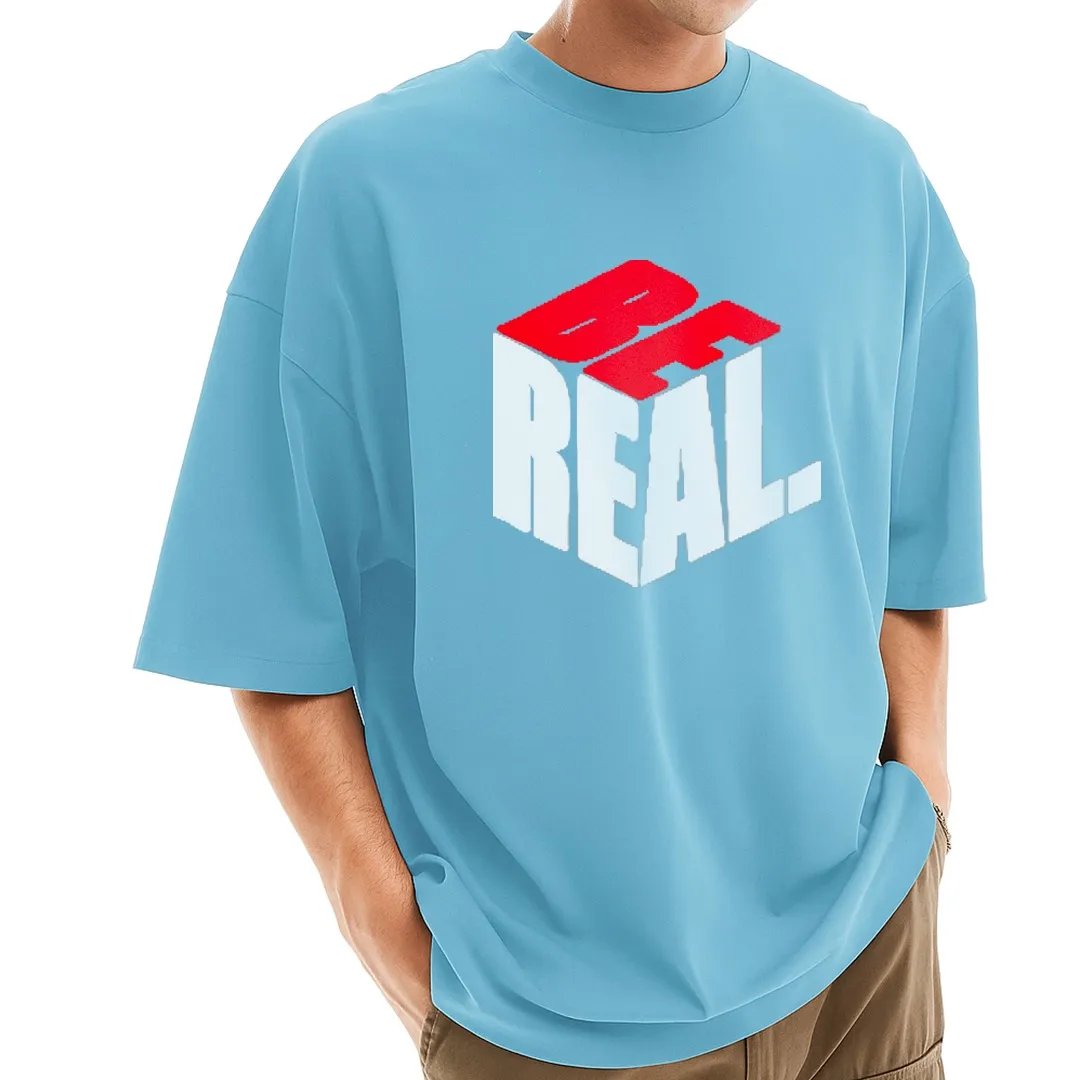 Mens-Stylish-Drop-Shoulder-Sky-7 Men's Stylish Drop Shoulder (Sky) - Image 1