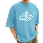 Men's Stylish Drop Shoulder (Sky)