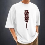 Men's Stylish Drop Shoulder (white) - Image 2