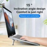 Metal Foldable Laptop Stand Universal Non-slip Bracket Support for Macbook Pro Air Lenovo Notebook Laptops Mount Holder Feets - Image 3
