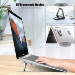 Metal Foldable Laptop Stand Universal Non-slip Bracket Support for Macbook Pro Air Lenovo Notebook Laptops Mount Holder Feets - Image 5
